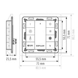 ESYLUX Controll-Panel IP20 Push Button x8 TW ELC