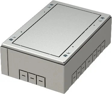 Einbaubox für Bodendose RB 7M, 273x182,5x83-128mm