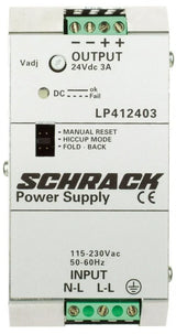 Einphasiges Netzgerät getaktet, 230VAC/12VDC, 10A bei 50°C