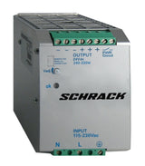 Einphasiges Netzgerät getaktet, 230VAC/24VDC, 12A bei 50°C