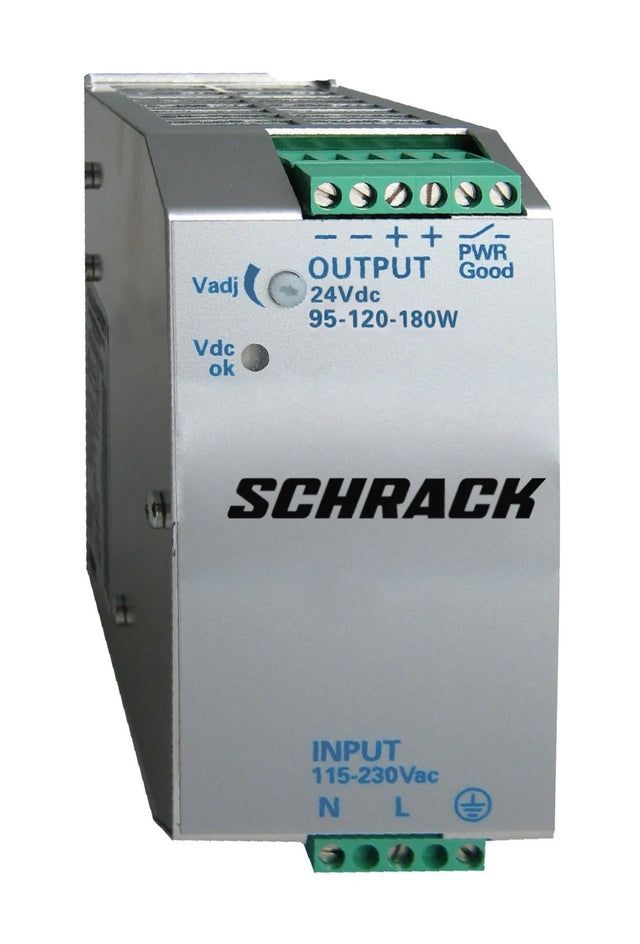 Einphasiges Netzgerät getaktet, 230VAC/24VDC, 4,5A bei 50°C