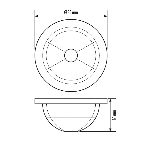ESYLUX Abdeckung tra Ersatzteil Zubehör ALVA BL 940/170 MD LENS MASK