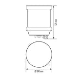ESYLUX LED-Modul 7W 1LED 110-240V 4000K ALVA BL 700/100 TR 360° 840 HEAD AN 560l