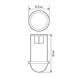 ESYLUX Bewegungsmelder sw 60mm ALVA BL 940/170 MD DALI DETECTOR AN
