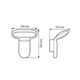 ESYLUX LED-Wandanbauleuchte 16,5W 3000K OL/AOL OL WL 200 OP 1600 830 WH 1600lm