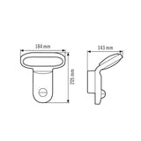 ESYLUX LED-Sensorleuchte 17W 5000K ws OL/AOL AOL WL 200 OP 1700 850 MD WH 1650