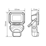 ESYLUX LED-Anbaustrahler 9,7W Konv 1LED OFL/AFL SUN SUN AFL TR 900 830 MD WH ws