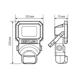 ESYLUX LED-Anbaustrahler 9,7W Konv 1LED OFL/AFL SUN SUN AFL TR 1000 850 MD BK sw