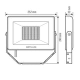 ESYLUX LED-Anbaustrahler 47W Konv 1LED OFL/AFL BASIC BASIC OFL TR 5000 840 BK s