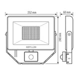 ESYLUX LED-Anbaustrahler 47W Konv 1LED OFL/AFL BASIC BASIC AFL TR 5000 840 MD B