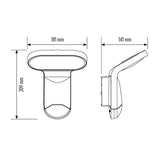 ESYLUX LED-Wandanbauleuchte 14W 1600lm WILMA WL 200 OP 1600 827/840 IP65 W 2700