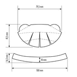 ESYLUX Linse sym direkt Kst 100x58x0,2mm WILMA LENS MASK STICKER