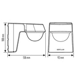 ESYLUX Bewegungsmelder 0-280° AP ws BWM Defensor MD 280° 40 IR 1C IP55 WH IP55