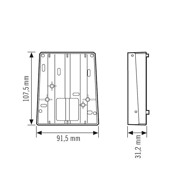 ESYLUX Ecksockel anth mt Zubehör Defensor EDGE MOUNTING AN