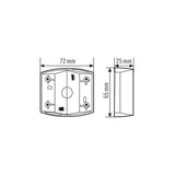 ESYLUX Eck-Adapter sw Zubehör Zubehör MD EDGE MOUNTING BK