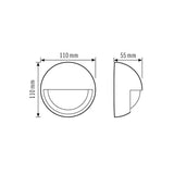 ESYLUX Bewegungsmelder 200° AP ws BWM MD-W 200i WH IP55 fernb 2300W