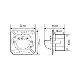 ESYLUX Bewegungsmelder 180° UP ws BWM STANDARD MD 180i/R IP20 fernb 2300W