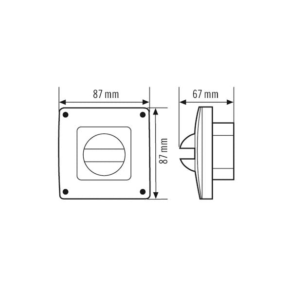 ESYLUX Abdeckung ws Zubehör Zubehör COVER IP44 WH
