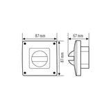 ESYLUX Abdeckung ws Zubehör Zubehör COVER IP44 WH