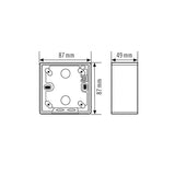 ESYLUX Aufputzgehäuse ws Zubehör Zubehör MOUNTING BOX IP44 SM WH