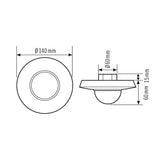 ESYLUX Bewegungsmelder 180-360° UP rws STANDARD MD 360i/24 BWM IP20 fernb