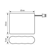 ESYLUX Akkupack 4,8V NiCad 4zell Zubehör SLA LED BATTERY NiCd 800mAh 60x5