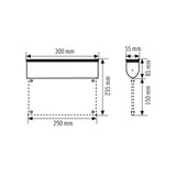 ESYLUX LED-Sicherheitsleuchte 3W 25m SLC EL LED 3h 25m IR SC/C SM Deckenanb