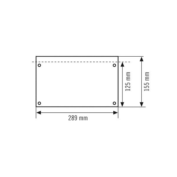 ESYLUX Piktogramm Rettungsweg dpls SLX 24 DISPLAY SYMBOL 2-SIDE DOWN R Acry
