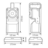 ESYLUX Handscheinwerfer 3W LED IP54 Notl SLP-2 aufladb