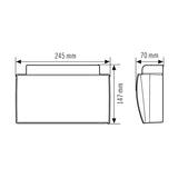 ESYLUX LED-Sicherheitsleuchte 4W 4000K SLE/SLF SLE EL LED 3h/8h 23m IR SC/C WM