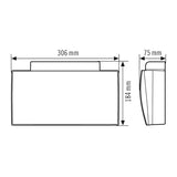 ESYLUX LED-Sicherheitsleuchte 4W 4000K SLE/SLF SLF EL LED 3h/8h 30m IR SC/C WM