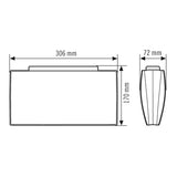 ESYLUX LED-Sicherheitsleuchte 4W 4000K SLE/SLF SLF EL LED 3h/8h 30m IR SC/C SM