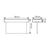 ESYLUX LED-Sicherheitsleuchte 3W 32m SLX EL LED DISPLAY 8h 32m IR SM Aufb/Ein
