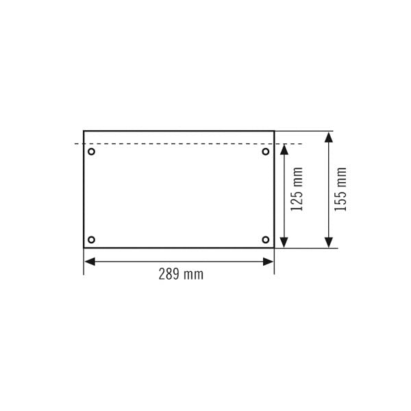 ESYLUX Piktogramm Ausgang li SLX 24 DISPLAY SYMBOL 1-SIDE LEFT Acrylg
