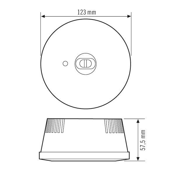ESYLUX LED-Sicherheitsleuchte 3W 6000K ELH-2 EL LED 3h SC SM 120lm Aufb/Einb