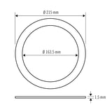 ESYLUX Deckeneinbauadapter edst ST Zubehör ELSA-2 RING 165 215mm