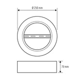 ESYLUX Aufbaurahmen ws Alu 165mm Zubehör ELSA-2 MOUNTING FRAME 165 SM WH