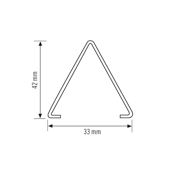 ESYLUX Abhängehaken edst L33mm B37mm OLIVIA-2 HANGER BRACKET SET 2x H24mm