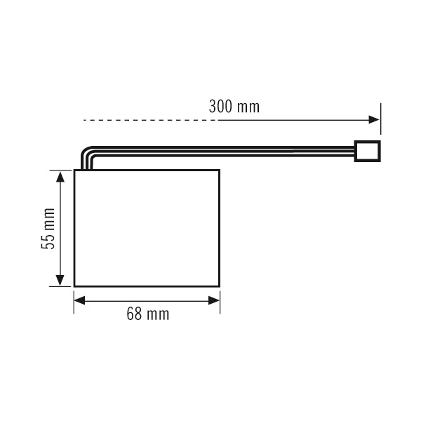 ESYLUX Akku edst 68mm OLIVIA-2 DALI-2 BATTERY LiFePO4 450