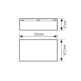 ESYLUX Anschlussdose sw 5x2,5qmm 103mm JUNCTION BOX 5-POLE BK