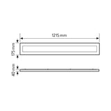 ESYLUX LED-Pendelleuchte 1LED 3000K Konv LENJA PDL 1200 DDP OP 6800 830 IP40 6800