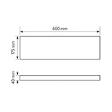 ESYLUX Blindabd ws ST L600mm B175mm LENJA PDL 600 BLANK MODULE H40mm