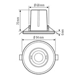 ESYLUX Präsenzmelder-Bus KNX Einb ws PD-FLAT 360i/8 ROUND WHITE FM KNX v58-11