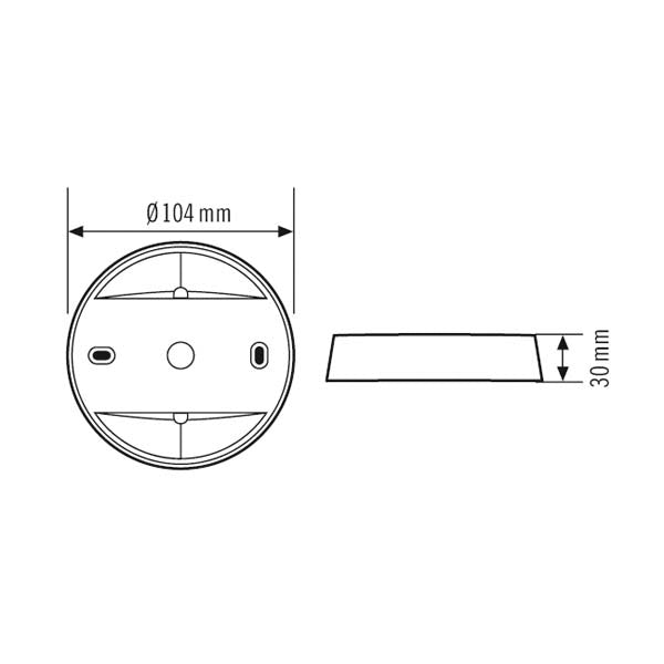 ESYLUX Aufputzgehäuse si Zubehör Zubehör COMPACT MOUNTING BOX IP20 SM SR