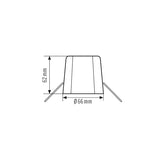 ESYLUX Deckeneinbauset ws Zubehör Zubehör MOUNTING SET IP20 FM 62 WH