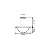 ESYLUX Präsenzmelder 0-360° UP opal IP55 Compact MINI PD-C 360i/12 mini Präsenzme