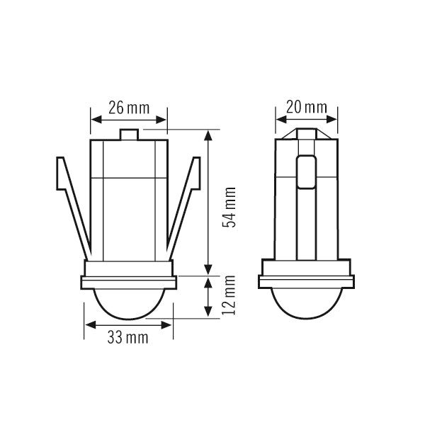 ESYLUX Präsenzmelder-Bus KNX UP v53-106° PD-C 360i/8 mini LAMELLA KNX BK 180-360°