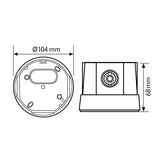 ESYLUX Aufputzgehäuse ws Zubehör COMPACT MOUNTING BOX-2 IP54 SM WH