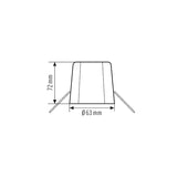 ESYLUX Montagewinkel ws Zubehör COMPACT MOUNTING SET IP20 FM 72 WH