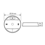 ESYLUX Aufputzgehäuse sw mt Zubehör Compact MOUNTING BOX IP54 SM BK